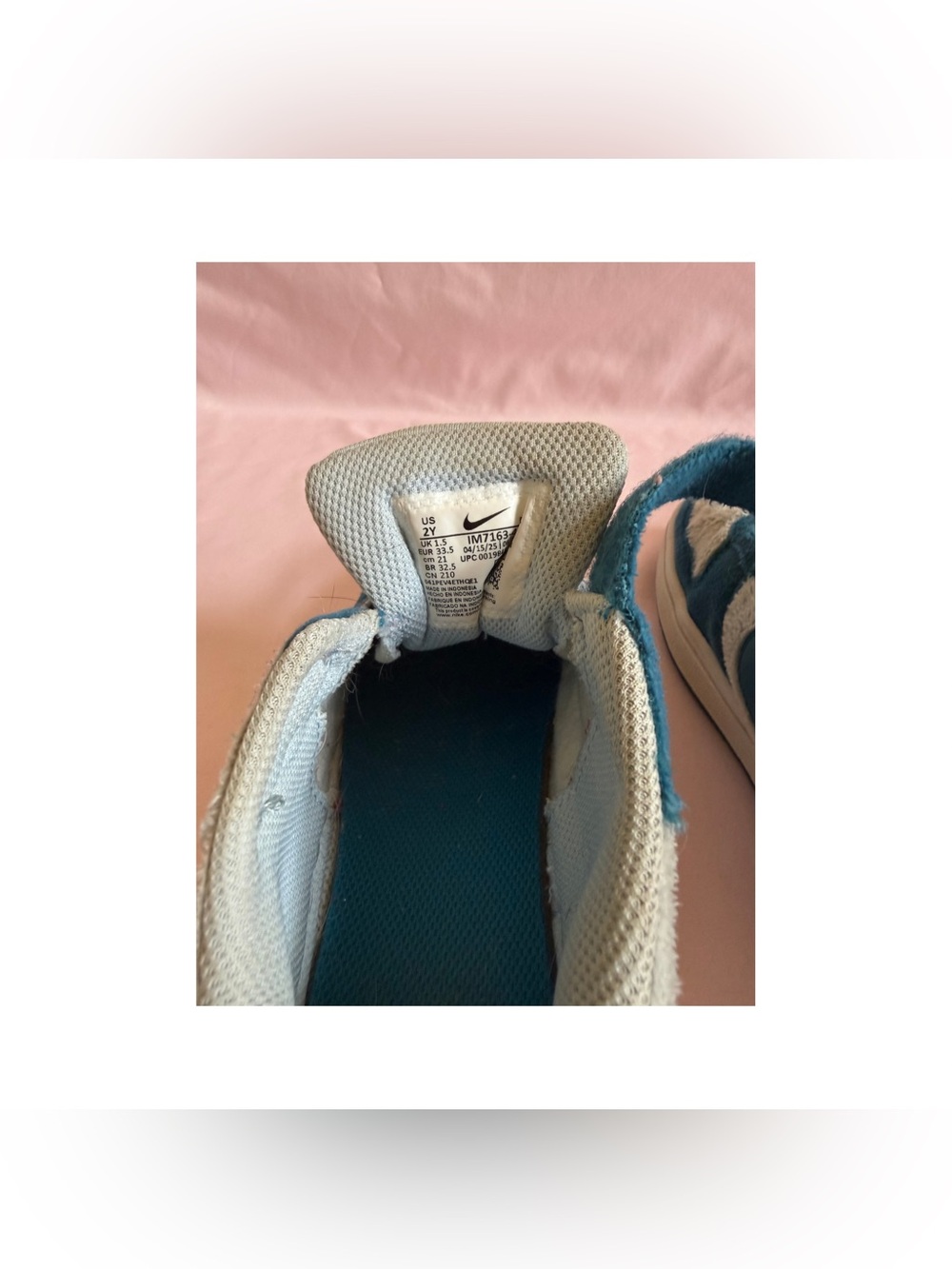 Nike Court Borough Low Recraft Kids 2Y Blue - Picture 3 of 4